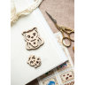 Органайзер для мулине c игольницей "Лесная история. Совушки"